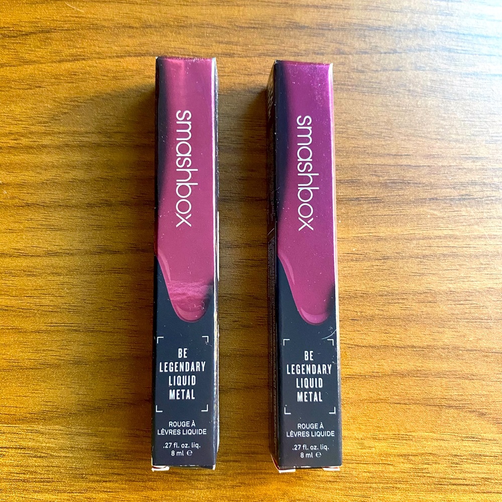 Smashbox Liquid Metal Rouge 2 pcs NIB